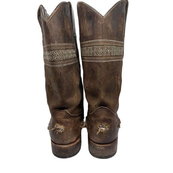 Men’s Boots and Leather Size 8  Brown And Metal Holes Tres Garcia main image 12